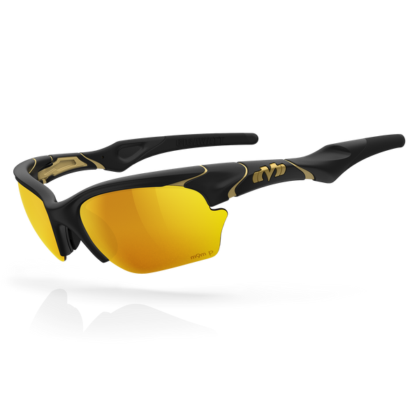 Gigawatt - Matte Black / Gold / Gold Plasmachromatic Polarized