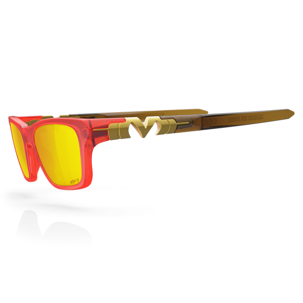 Business - Matte Hot / Rootbeer / Gold Plasmachromatic Polarized