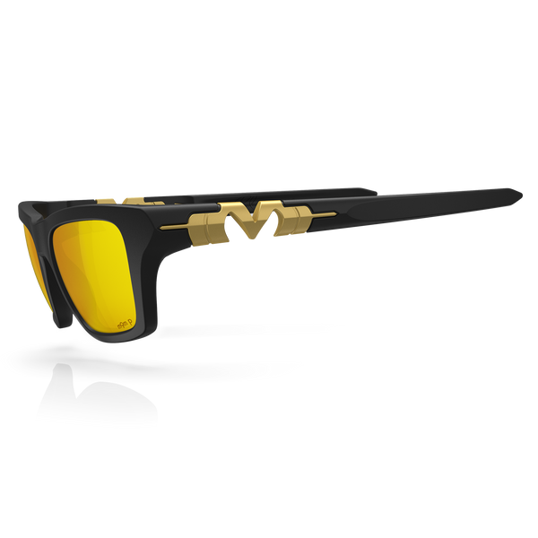 Pleasure - Matte Black / Gold Plasmachromatic Polarized
