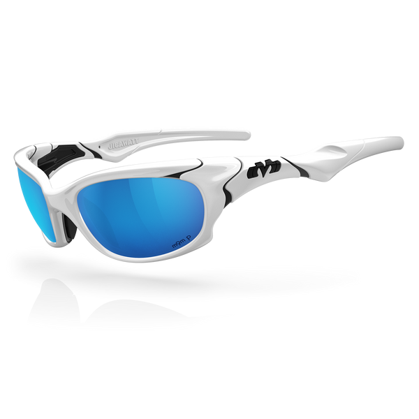Jigawatt - Gloss White / Black / Glacier Plasmachromatic Polarized